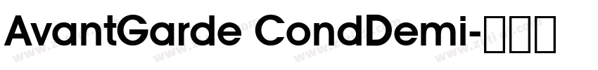 AvantGarde CondDemi字体转换